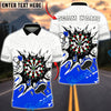 BlueJose Darts Angry Dartboard Cartoon Breakthrough Personalized Name, Team Name Unisex Shirt (4 Colors)