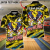 BlueJose Bowling American Eagle Patriotic Lightning Customized Name, Team Name 3D Shirt (6 Colors)