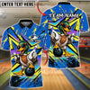BlueJose Bowling Mallard Duck Cartoon Pop Art Customized Name, Team Name 3D Shirt (4 Colors)