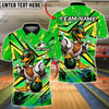 BlueJose Bowling Mallard Duck Cartoon Pop Art Customized Name, Team Name 3D Shirt (4 Colors)