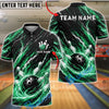 BlueJose Bowling Cosmic Storm Customized Name, Team Name 3D Shirt (4 Colors)