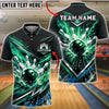 BlueJose Bowling Galactic Thunder Strike Explosion Customized Name, Team Name 3D Shirt (4 Colors)