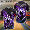 BlueJose Bowling Galactic Thunder Strike Explosion Customized Name, Team Name 3D Shirt (4 Colors)