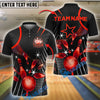 BlueJose Bowling And Pins Golden Star Style Customized Name, Team Name 3D Shirt (4 Colors)