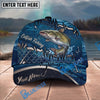 BlueJose Fishing Heartbeat Hook Pattern Personalized Cap (13 Breeds)