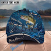 BlueJose Fishing Heartbeat Hook Pattern Personalized Cap (13 Breeds)