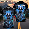 BlueJose Darts Majestic Deer Forest Dartboard Art Multicolor Options Personalized Name Shirt (4 Colors)
