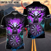 BlueJose Darts Majestic Deer Forest Dartboard Art Multicolor Options Personalized Name Shirt (4 Colors)