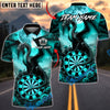 BlueJose Darts Dark Dragon Blood Moon Dartboard Design Multicolor Options Personalized Name Shirt (4 Colors)