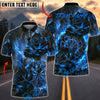 BlueJose Darts Burning Rose Fire Dartboard Graphic Multicolor Options Personalized Name Shirt (4 Colors)