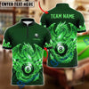 BlueJose Billiards 8 Ball Mythical Dragon Storm Personalized Name Shirt (4 Colors)