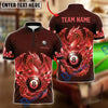 BlueJose Billiards 8 Ball Mythical Dragon Storm Personalized Name Shirt (4 Colors)
