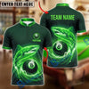 BlueJose Billiards 8 Ball Ocean Vortex Shark Personalized Name Shirt (4 Colors)