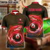 BlueJose Billiards 8 Ball Ocean Vortex Shark Personalized Name Shirt (4 Colors)