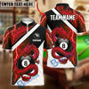 BlueJose Billiards 8 Ball Mythical Serpent Dragon Personalized Name Shirt (4 Colors)