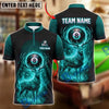 BlueJose Billiards 8 Ball Spectral Deer Vortex Personalized Name Shirt (4 Colors)