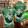 BlueJose Billiards 8 Ball Viking Warrior Ice Armor Personalized Name Shirt (4 Colors)