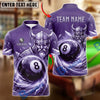 BlueJose Billiards 8 Ball Viking Warrior Ice Armor Personalized Name Shirt (4 Colors)