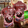 BlueJose Billiards 8 Ball Viking Warrior Ice Armor Personalized Name Shirt (4 Colors)
