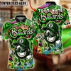 BlueJose Billiards Vibrant Graffiti Style 8-Ball Character Customized Name, Team Name 3D Shirt (4 Colors)