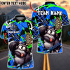 BlueJose Darts Funny Gorilla Character Dartboard Graffiti Multicolor Options Personalized Name Shirt (4 Colors)