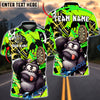BlueJose Darts Funny Gorilla Character Dartboard Graffiti Multicolor Options Personalized Name Shirt (4 Colors)