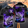 BlueJose Fire & Jet Strike Theme, Breathable Fabric Pro Darts Tournament Shirt Name & Team Multicolor Option Customized Name, Team Name 3D Shirt (4 Colors)