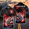 BlueJose Fire & Jet Strike Theme, Breathable Fabric Pro Darts Tournament Shirt Name & Team Multicolor Option Customized Name, Team Name 3D Shirt (4 Colors)