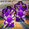 BlueJose Bowling & Pins Fire Mandala Pattern Customized Name, Team Name 3D Shirt (4 Colors)