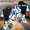BlueJose Bowling And Pins Funny Bowling Pin Drinking Buddies Customized Name, Team Name 3D Shirt (4 Colors)