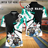 BlueJose Bowling And Pins Funny Bowling Pin Drinking Buddies Customized Name, Team Name 3D Shirt (4 Colors)