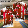BlueJose Bowling And Pins Snowflake Christmas Customized Name, Team Name 3D Shirt (4 Colors)
