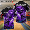 BlueJose Bowling And Pins Lightning Skull Roses Dark Gothic Style Customized Name, Team Name 3D Shirt (4 Colors)