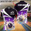 BlueJose Bowling And Pins Strike Ball Explosion Pins Dynamic Motion Graphic Customized Name, Team Name 3D Shirt (4 Colors)