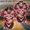 BlueJose Bowling And Pins Neon Joker Skull Graffiti Strike Ball Chaos Customized Name, Team Name 3D Shirt (4 Colors)