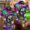 BlueJose Billiards 8 Ball Graffiti Cartoon Character Smug Smile Personalized Name Shirt (4 Colors)