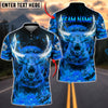 BlueJose Darts Bull Blazing Fire Personalized Name, Team Name Unisex Shirt (4 Colors)
