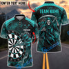 BlueJose Darts Grim Reaper Triple Bulleyes Personalized Name, Team Name Unisex Shirt (4 Colors)