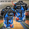 BlueJose Bowling Funny Black Cat Chaos Customized Name, Team Name 3D Shirt (4 Colors)