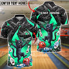 BlueJose Bowling Funny Black Cat Chaos Customized Name, Team Name 3D Shirt (4 Colors)