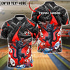 BlueJose Bowling Funny Black Cat Chaos Customized Name, Team Name 3D Shirt (4 Colors)