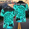 BlueJose Darts Flame Mystic Multicolor Options Personalized Name Shirt (4 Colors)