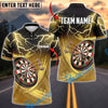 BlueJose Darts Lightning Dartboard Bullseye Personalized Name, Team Name Unisex Shirt (6 Colors)