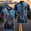BlueJose Darts Grunge Dartboard Sports Design Personalized Name, Team Name Unisex Shirt (6 Colors)