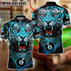 BlueJose Billiards 8 Ball Tiger Fierce Design Personalized Name, Team Name Unisex Shirt (4 Colors)