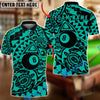 BlueJose Billiards Ball 8 Tribal Abstract Pattern Personalized Name Shirt (6 Colors)