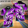 BlueJose Bowling And Pins Industrial Strike Explosion 3D Design Customized Name, Team Name 3D Shirt (4 Colors)