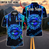 BlueJose Darts Neon Lips Dripping Dartboard Glow Personalized Name, Team Name Unisex Shirt (4 Colors)