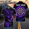 BlueJose Darts Wolf Head Fire Eye Dartboard Personalized Name, Team Name Unisex Shirt (4 Colors)