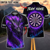 BlueJose Darts Dragon Fire Inferno Dartboard Personalized Name, Team Name Unisex Shirt (4 Colors)